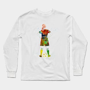 Soccer Player Girl Long Sleeve T-Shirt